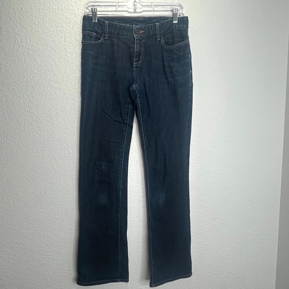 Eddie Bauer Barely Jeans Womens 4 Blue Denim Stretch‎ Classic Fit Bootcut Leg